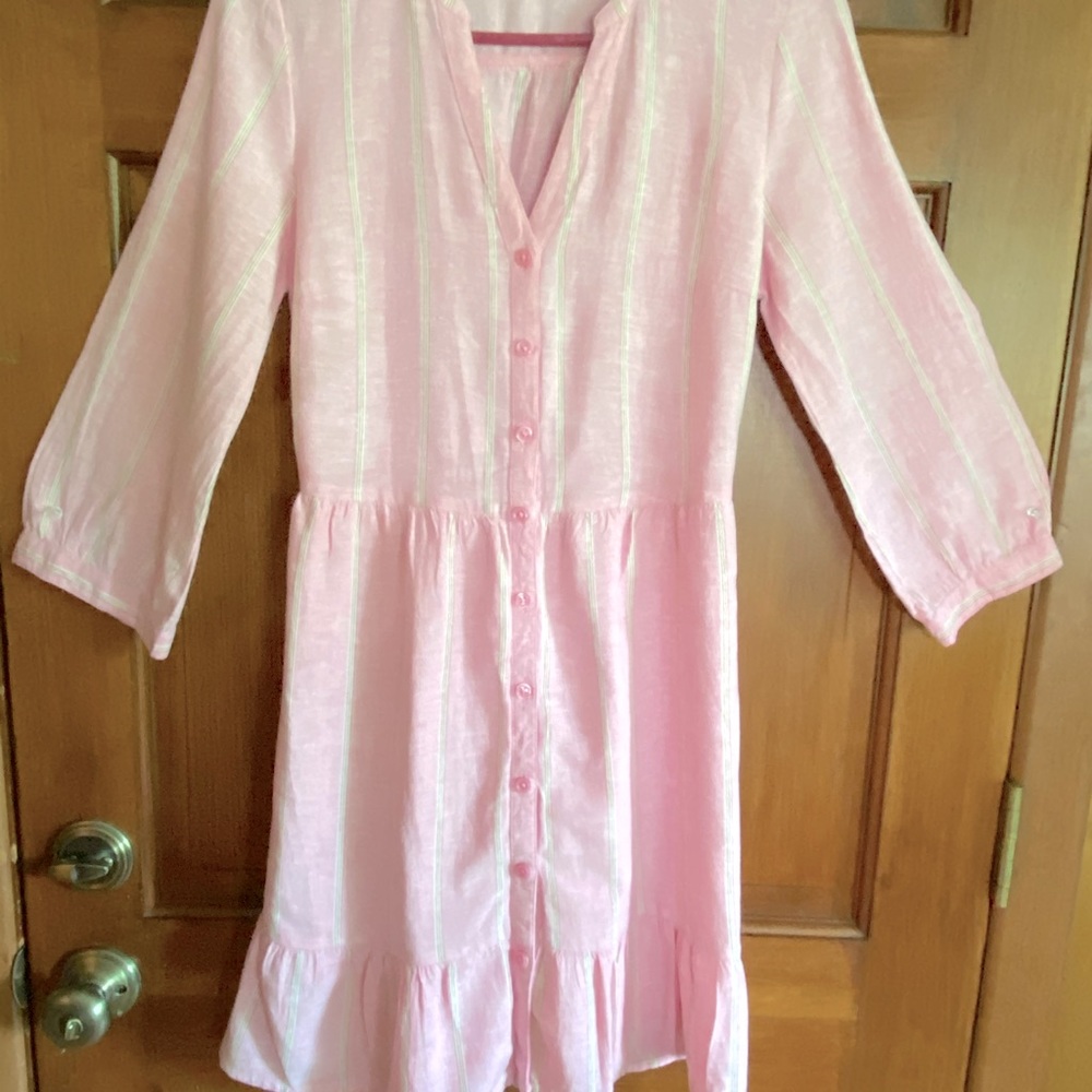 Pink striped dress